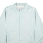 CARHARTT Womens Blue Button Jacket M Polyester Plain Casual Lightweight