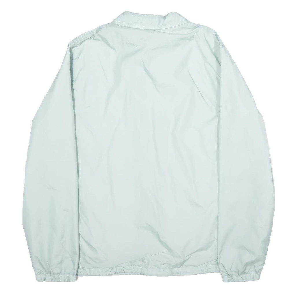 CARHARTT Womens Blue Button Jacket M Polyester Plain Casual Lightweight