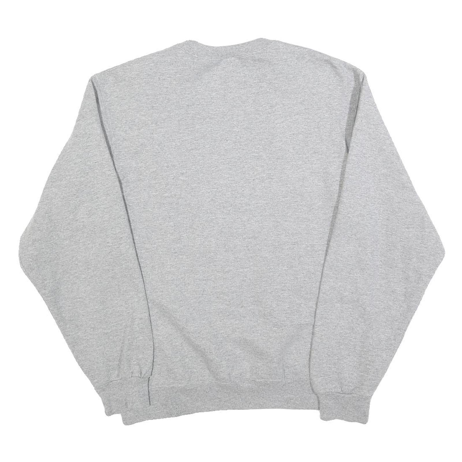 JERZEES Mens Grey Grand Valley State Lakers Crew Neck S Cotton Blend Sweatshirt