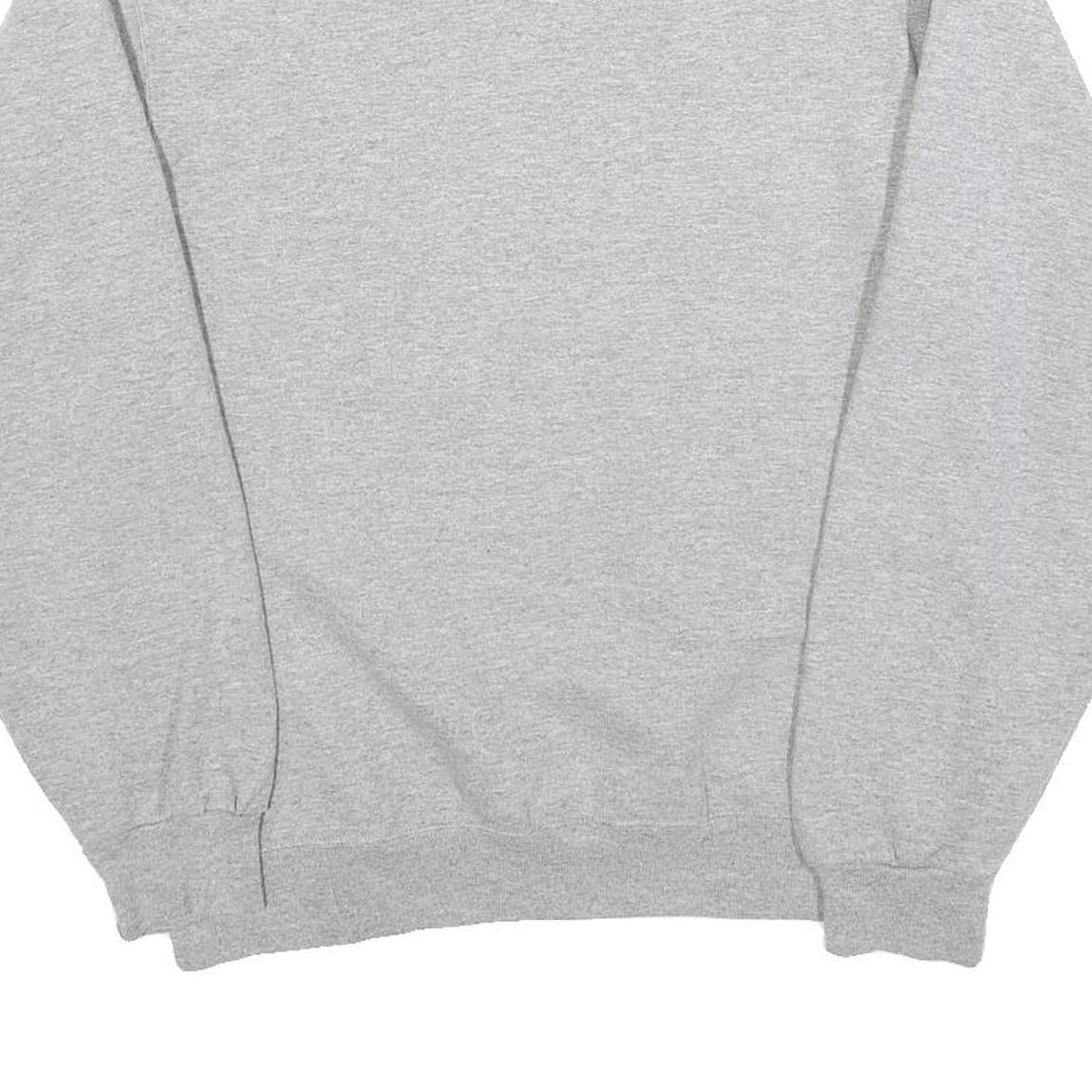 JERZEES Mens Grey Grand Valley State Lakers Crew Neck S Cotton Blend Sweatshirt