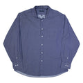 TOMMY HILFIGER Mens Plain Shirt Blue Long Sleeve XL