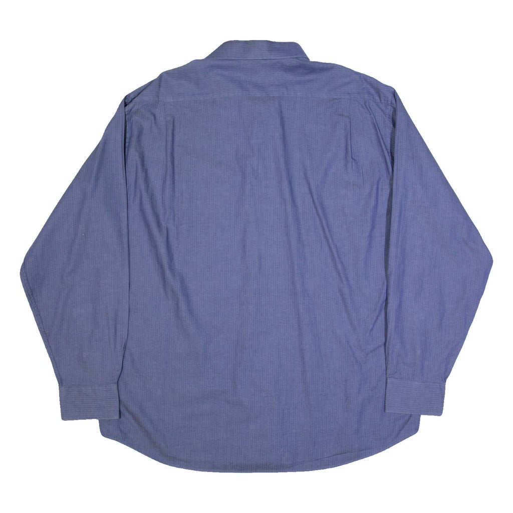 TOMMY HILFIGER Mens Plain Shirt Blue Long Sleeve XL