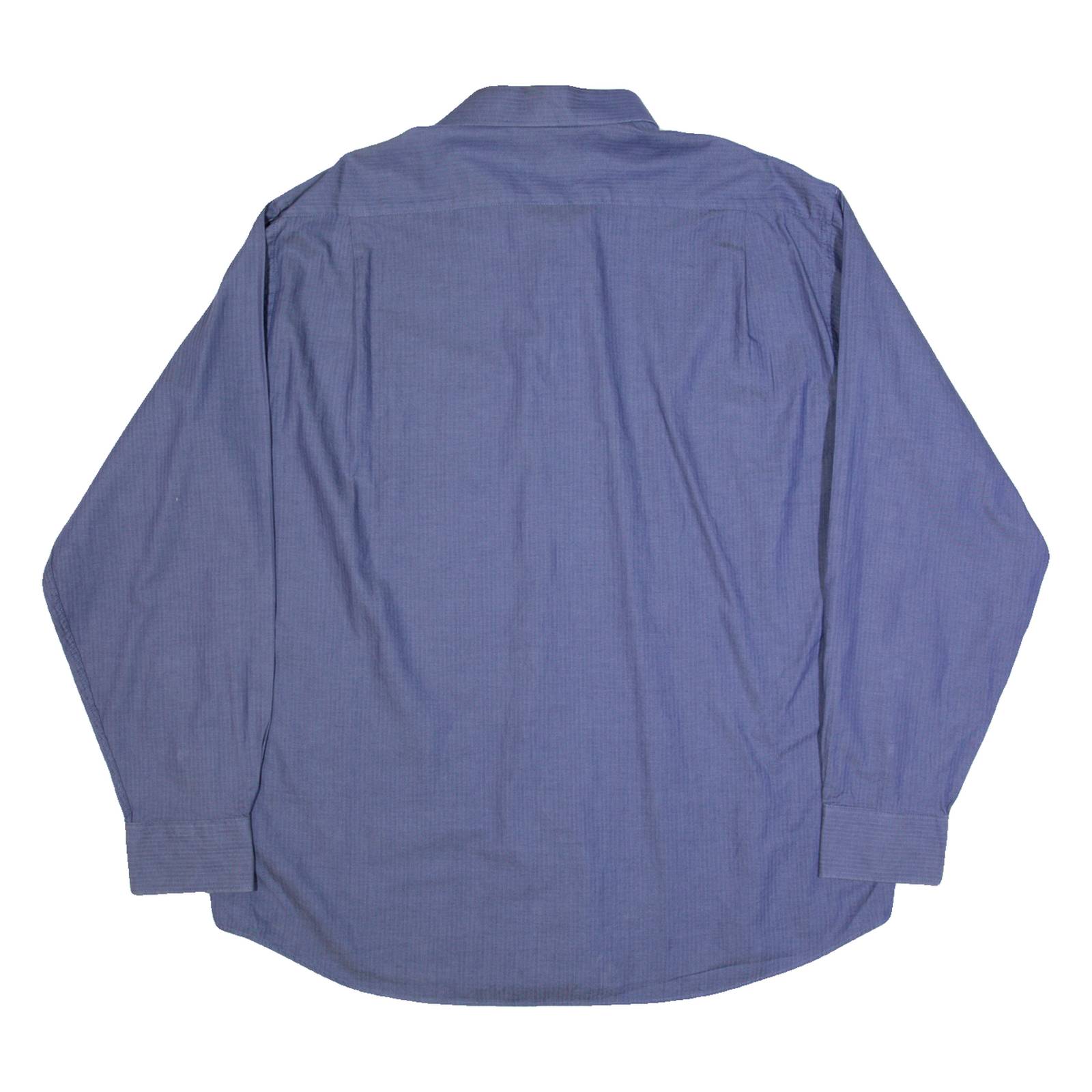 TOMMY HILFIGER Mens Plain Shirt Blue Long Sleeve XL