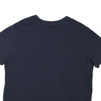 NAUTICA Mens Navy Blue Graphic T-Shirt L Short Sleeve Crew Neck Casual Cotton