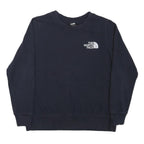 THE NORTH FACE Womens Navy Blue Crew Neck M Sweatshirt Cotton Blend Pullover