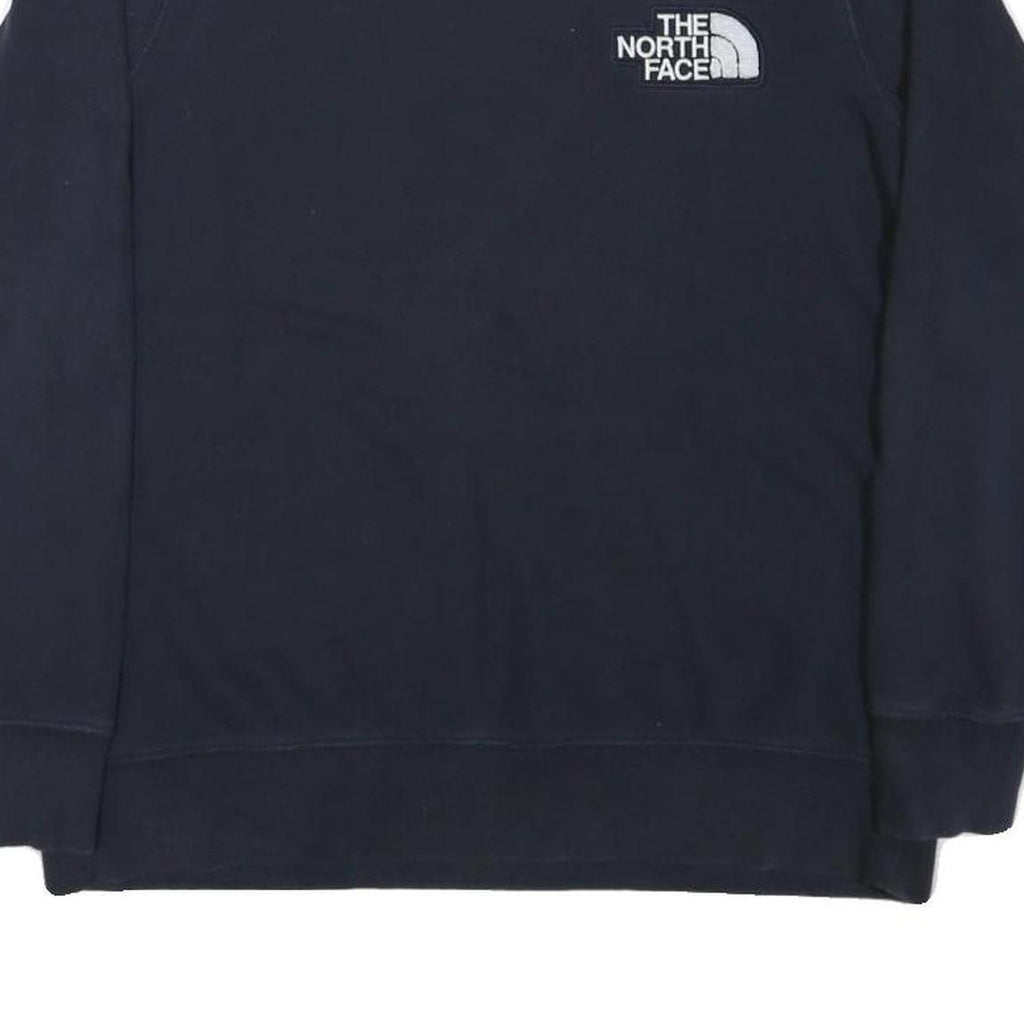THE NORTH FACE Womens Navy Blue Crew Neck M Sweatshirt Cotton Blend Pullover