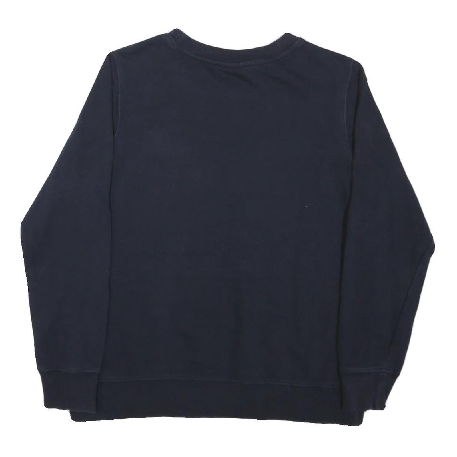 THE NORTH FACE Womens Navy Blue Crew Neck M Sweatshirt Cotton Blend Pullover