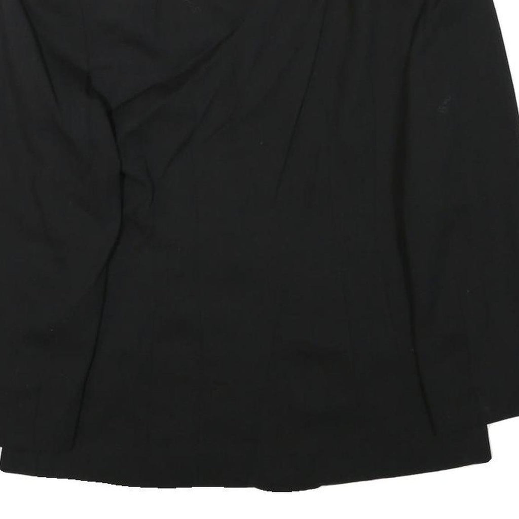 EPISODE Womens Black Wool Blend Embellished Button Jacket UK 10 Classic Fit