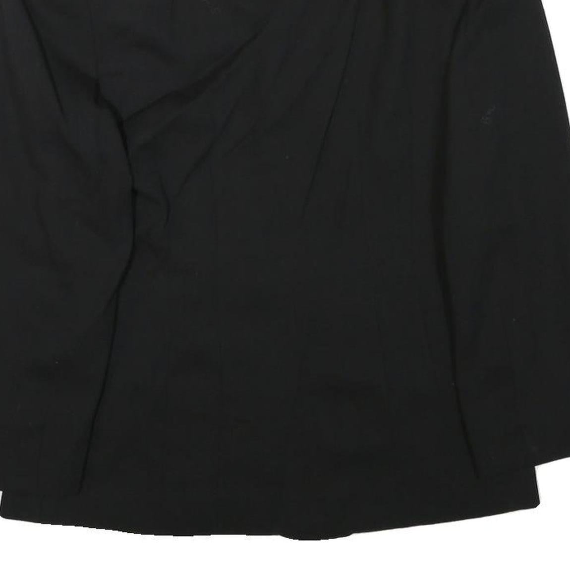 EPISODE Womens Black Wool Blend Embellished Button Jacket UK 10 Classic Fit