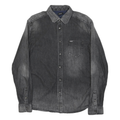 DIESEL Mens Black Denim Shirt M Long Sleeve Button Casual Cotton Shirt