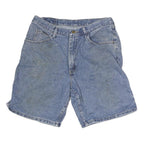 WRANGLER Mens Denim Blue Casual Shorts M W32 Cotton Classic Fit