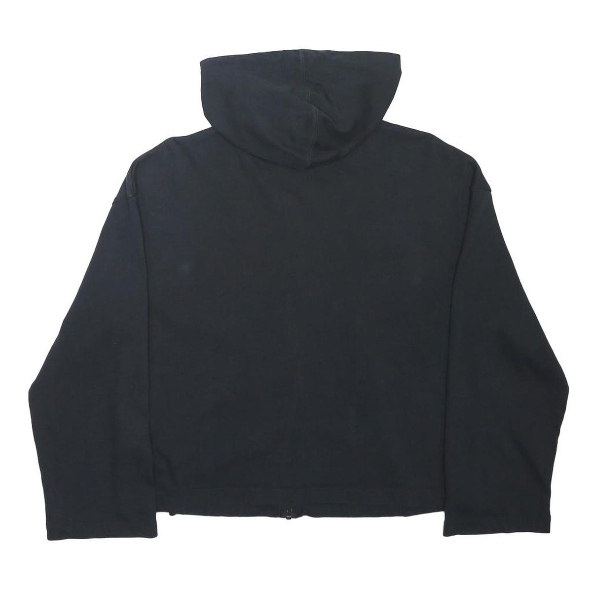 NIKE Womens Black Full Zip Hoodie M Lightweight Cotton Blend Casual Sportswear