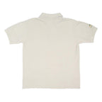 LACOSTE Mens Beige Polo Shirt Short Sleeve Button Cotton Blend L Classic