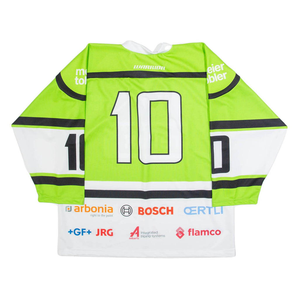 WARRIOR Hockey Mens Jersey Green Long Sleeve USA V-Neck XL