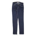 LEVI'S Mens Jeans Blue Slim Skinny Denim Dark W25 L30 Classic Zip Cotton Blend