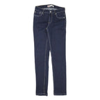 LEVI'S Mens Jeans Blue Slim Skinny Denim Dark W25 L30 Classic Zip Cotton Blend