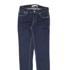 LEVI'S Mens Jeans Blue Slim Skinny Denim Dark W25 L30 Classic Zip Cotton Blend