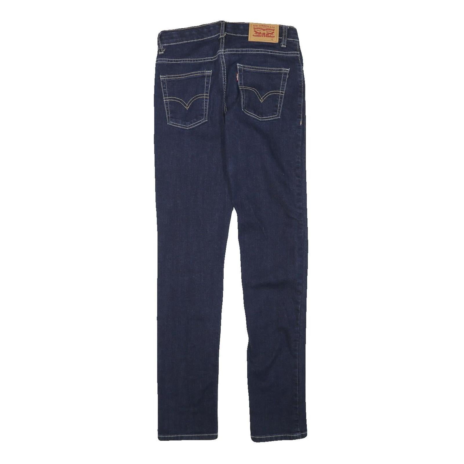 LEVI'S Mens Jeans Blue Slim Skinny Denim Dark W25 L30 Classic Zip Cotton Blend