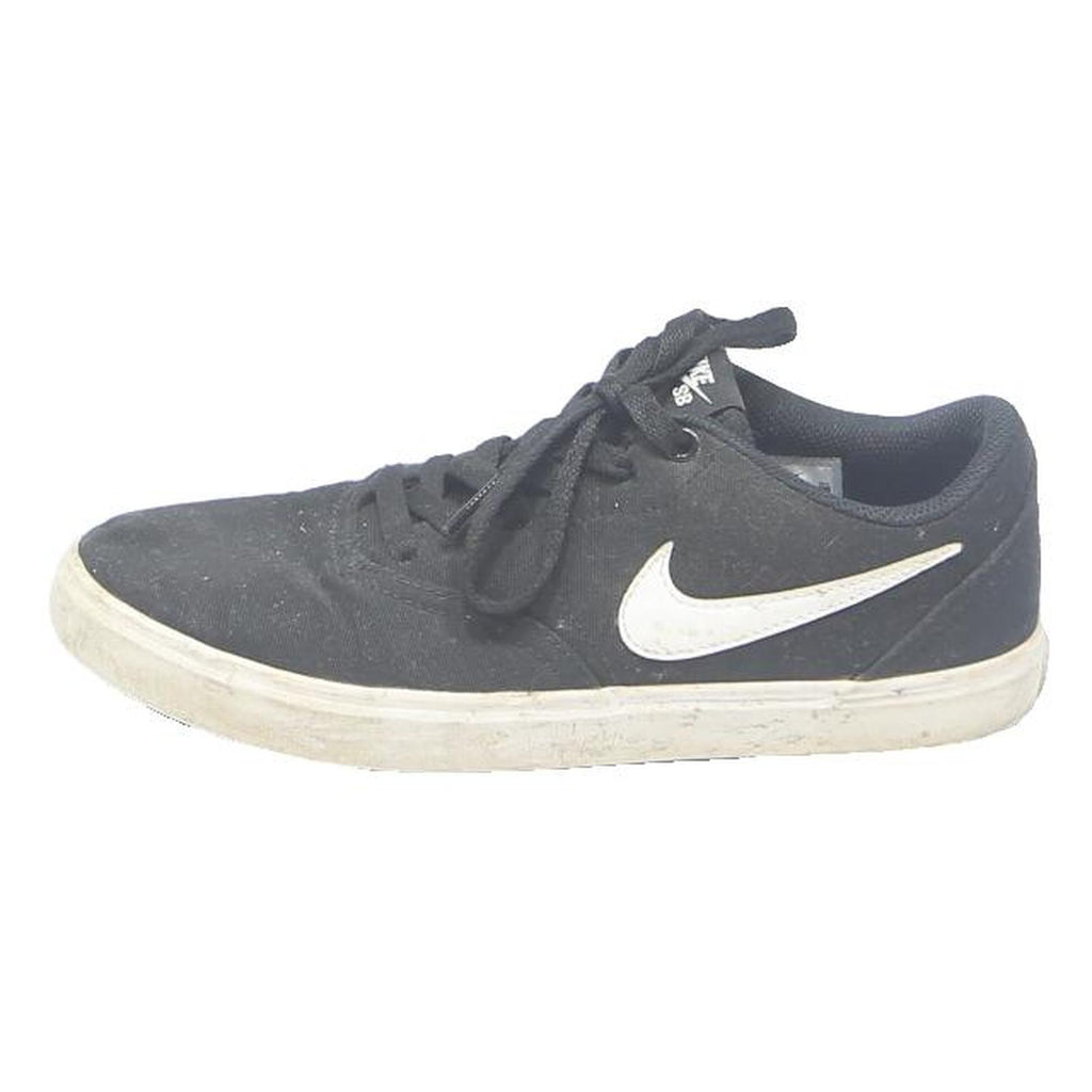 NIKE SB Check Solarsoft Mens Low Top Trainers Black White Synthetic UK 5.5