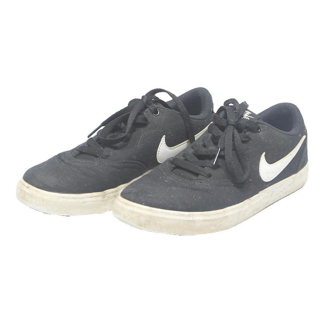 NIKE SB Check Solarsoft Mens Low Top Trainers Black White Synthetic UK 5.5