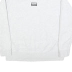 ADIDAS Womens White Crew Neck UK 16 Cotton Blend Sweatshirt Casual Sportswear