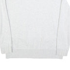 ADIDAS Womens White Crew Neck UK 16 Cotton Blend Sweatshirt Casual Sportswear