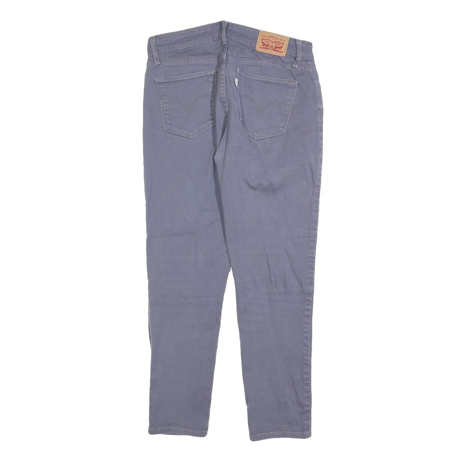 LEVI'S Womens Jeans Blue Slim Skinny Denim W26 L26 Zip Cotton Blend Casual