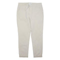 DKNY Womens Cotton Blend Beige Regular Fit Straight Trousers W32 L26 Classic