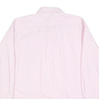 TOMMY HILFIGER Mens Pink & White Stripe Shirt L Cotton Blend Button-Down Collar