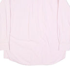 TOMMY HILFIGER Mens Pink & White Stripe Shirt L Cotton Blend Button-Down Collar