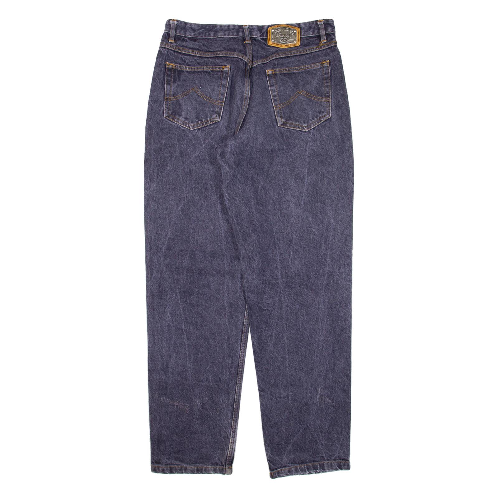 FOSTER Womens Jeans Blue Relaxed Mom W30 L30