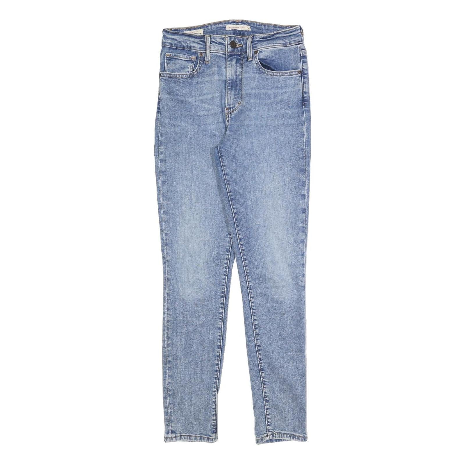 LEVI'S 721 Womens Jeans Blue Slim Skinny Denim Light W26 L28 Stretch Cotton