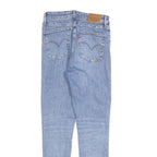 LEVI'S 721 Womens Jeans Blue Slim Skinny Denim Light W26 L28 Stretch Cotton
