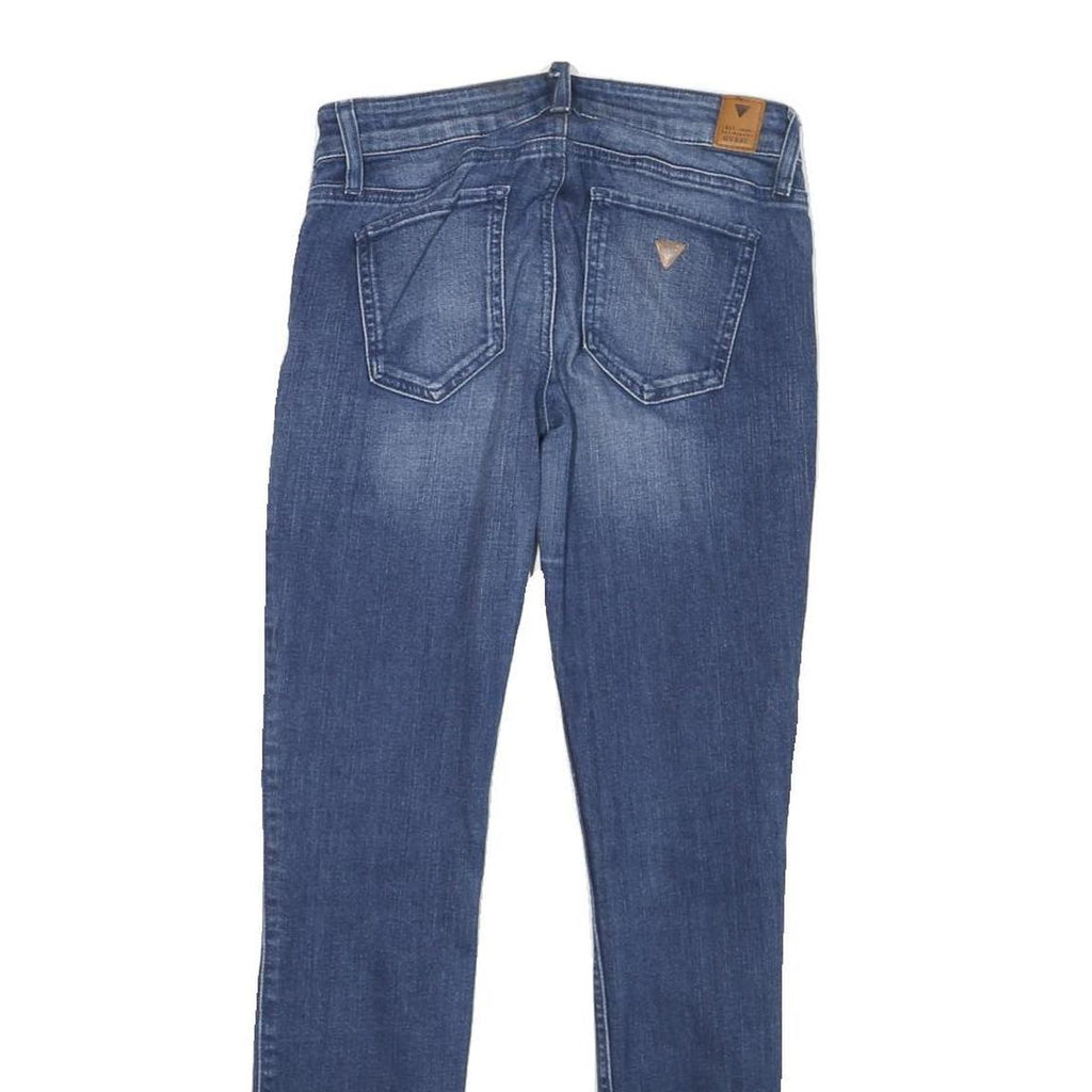 GUESS Womens Jeans Blue Slim Skinny Denim Medium W25 L28 Stretch Zip Fastening