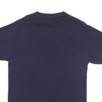 CHAMPION Mens Blue Graphic T-Shirt M Short Sleeve Crew Neck Logo Cotton Blend