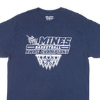 GILDAN Mines Basketball Mens T-Shirt Blue USA M
