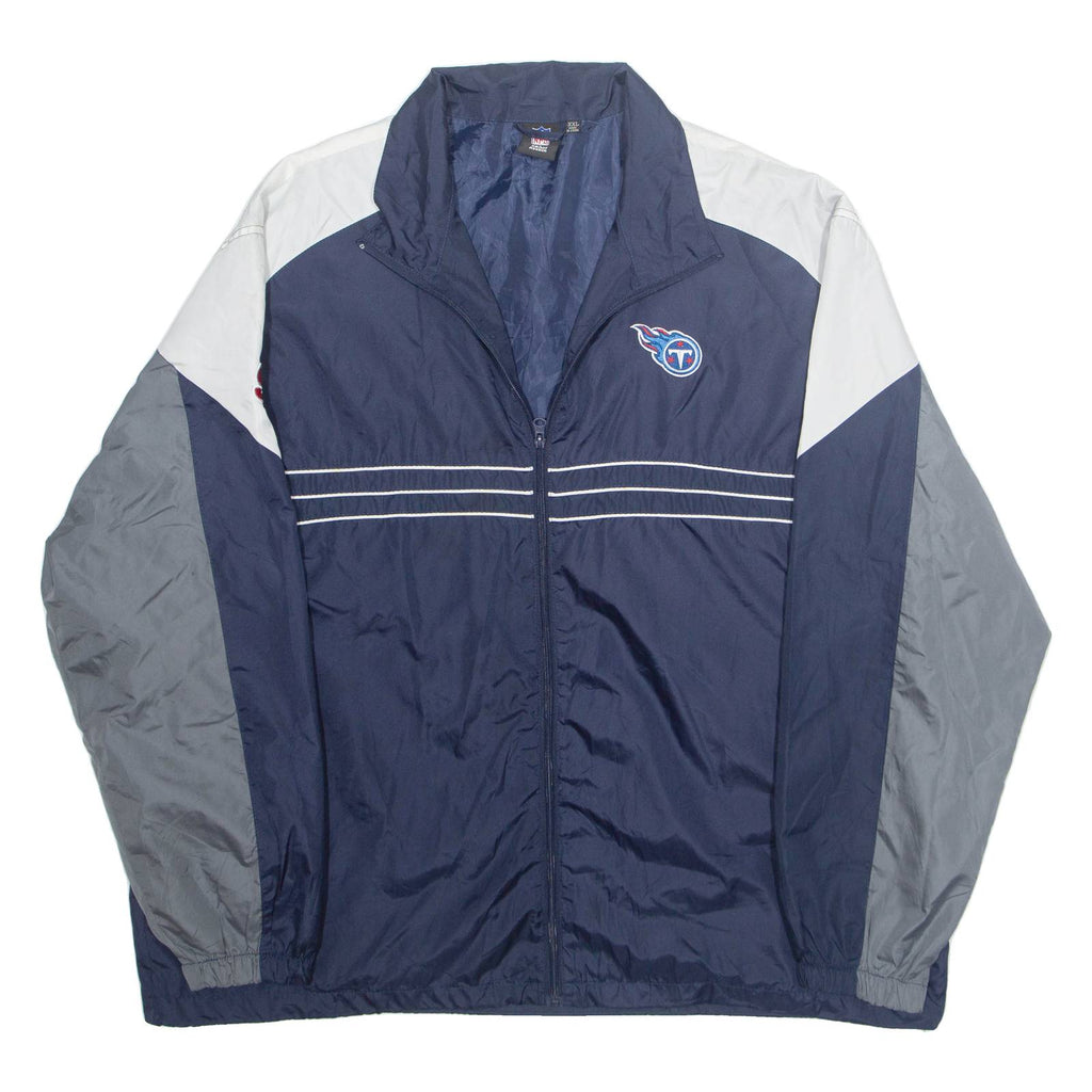 NFL Mens Track Jacket Blue Nylon USA 2XL