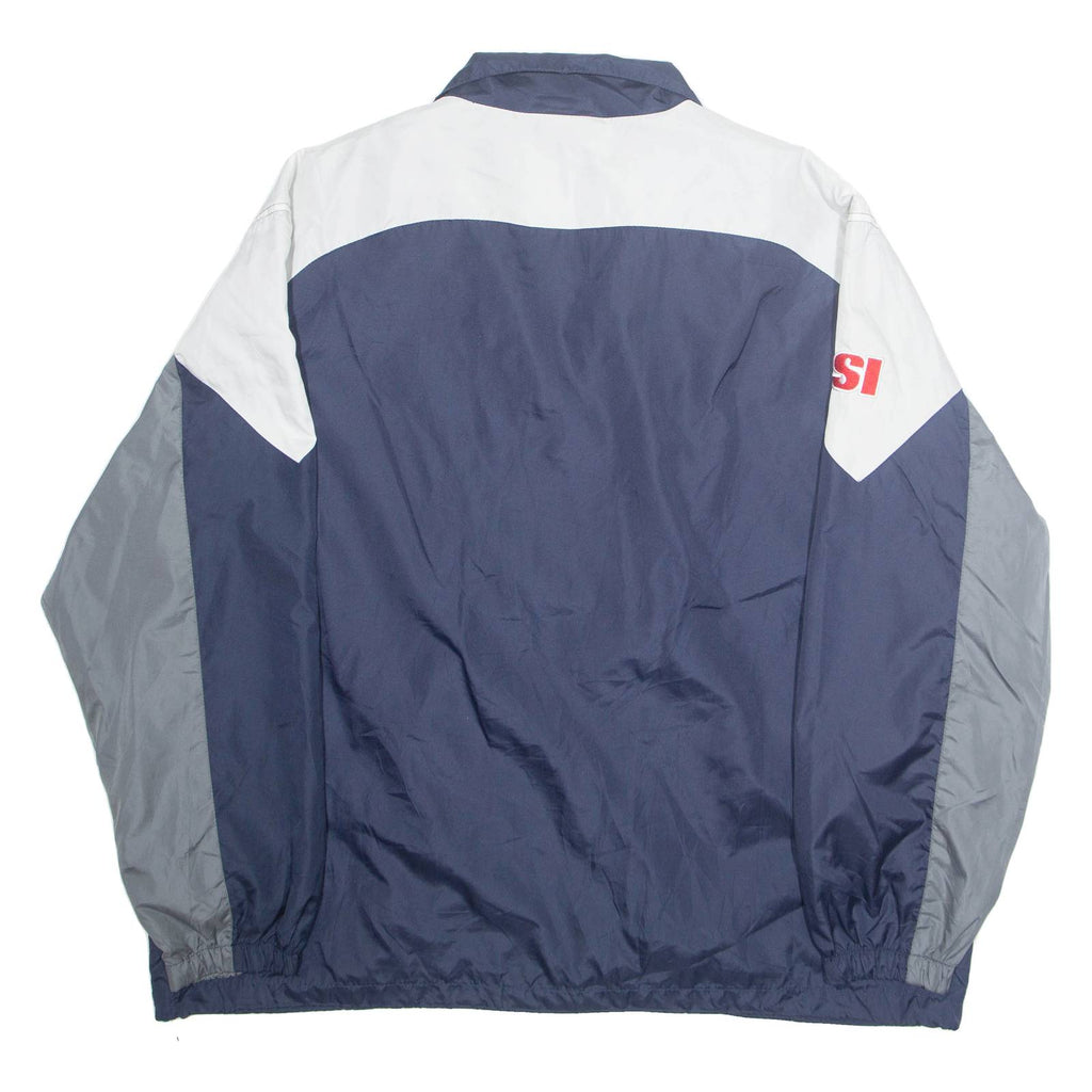 NFL Mens Track Jacket Blue Nylon USA 2XL