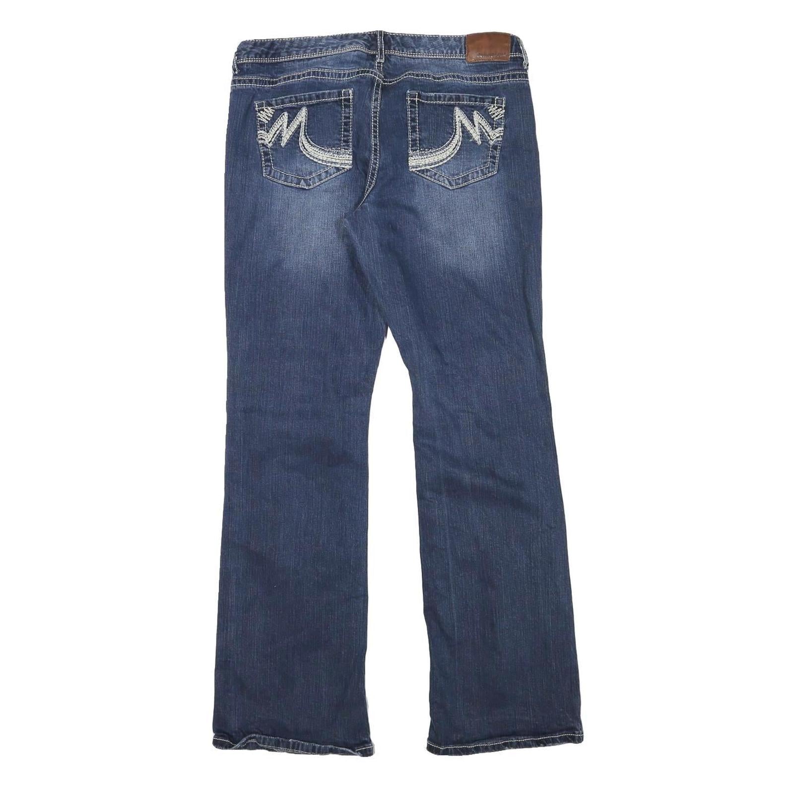 MAURICES Womens Regular Fit Bootcut Denim Blue Jeans W32 L32 Stylish Casual