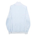 JEAN JACQUES BENSON Mens Light Blue & White Zip Up Jacket S Polyester Casual