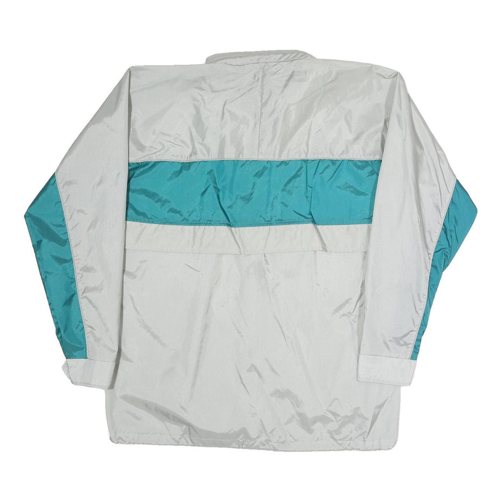SPORTING LIFE Mens Grey & Teal Colourblock Track Jacket M Polyester Blend Zip
