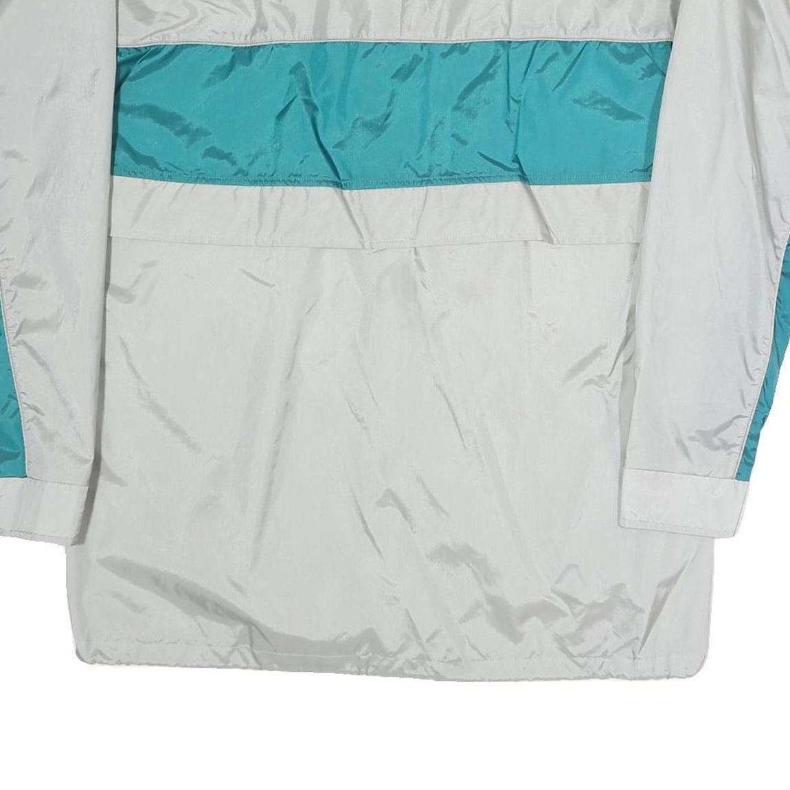 SPORTING LIFE Mens Grey & Teal Colourblock Track Jacket M Polyester Blend Zip