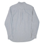 TIMBERLAND Mens Shirt Grey Striped Long Sleeve M