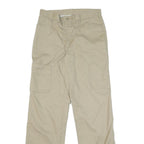 DICKIES Mens Cotton Blend Beige Regular Fit Straight Leg Trousers W30 L32