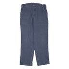 CARHARTT Mens Regular Fit Cotton Blend Blue Trousers W36 L34 Workwear Utility