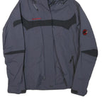MAMMUT Womens Grey & Black Outdoor Jacket M Polyester Blend Zip Hooded