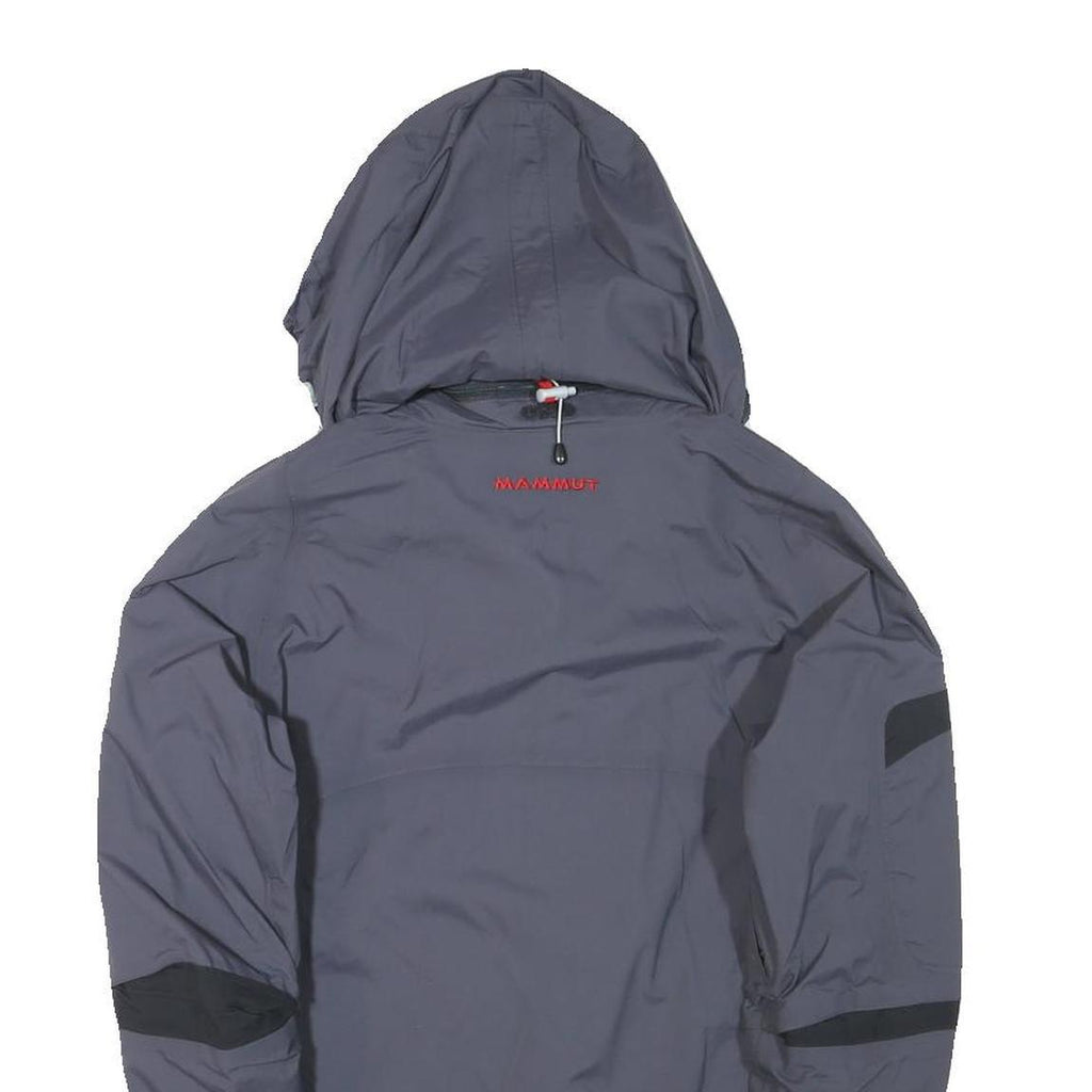 MAMMUT Womens Grey & Black Outdoor Jacket M Polyester Blend Zip Hooded