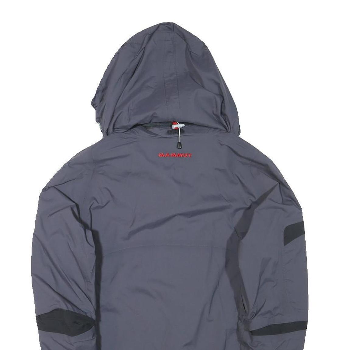 MAMMUT Womens Grey & Black Outdoor Jacket M Polyester Blend Zip Hooded