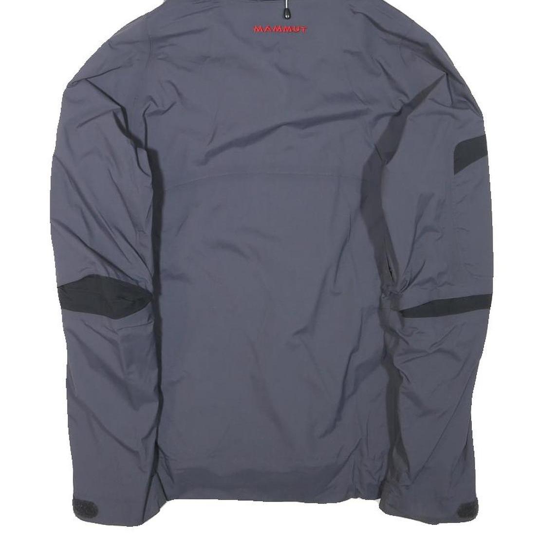 MAMMUT Womens Grey & Black Outdoor Jacket M Polyester Blend Zip Hooded