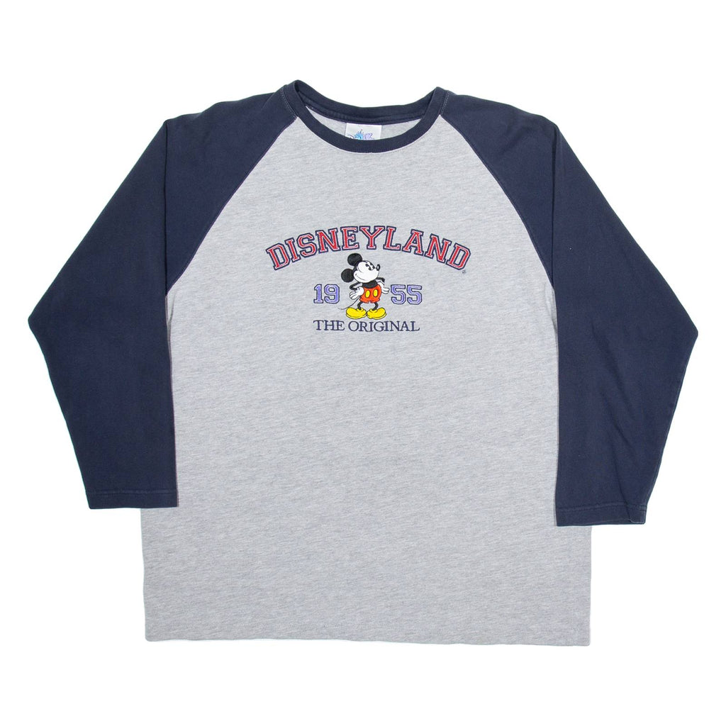 DISNEY Mens T-Shirt Grey Long Sleeve L